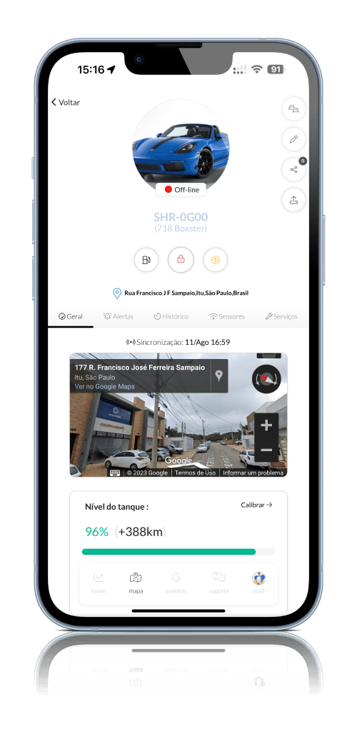 App Rastreia Aí: rastreamento GPS e bloqueio remoto em tempo real
